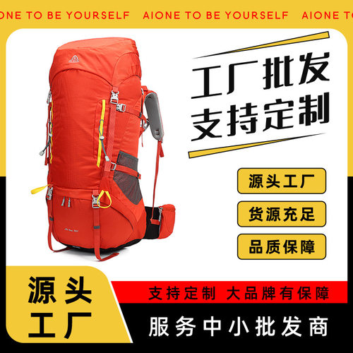 现货艾王厂家直销正品艾王户外长途旅行双肩背包 大容量登山包80L