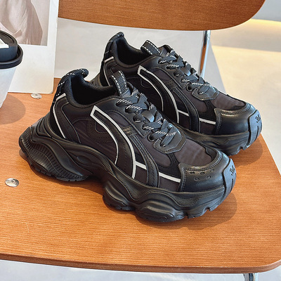 巴黎老爹鞋女2025夏季新款百搭厚