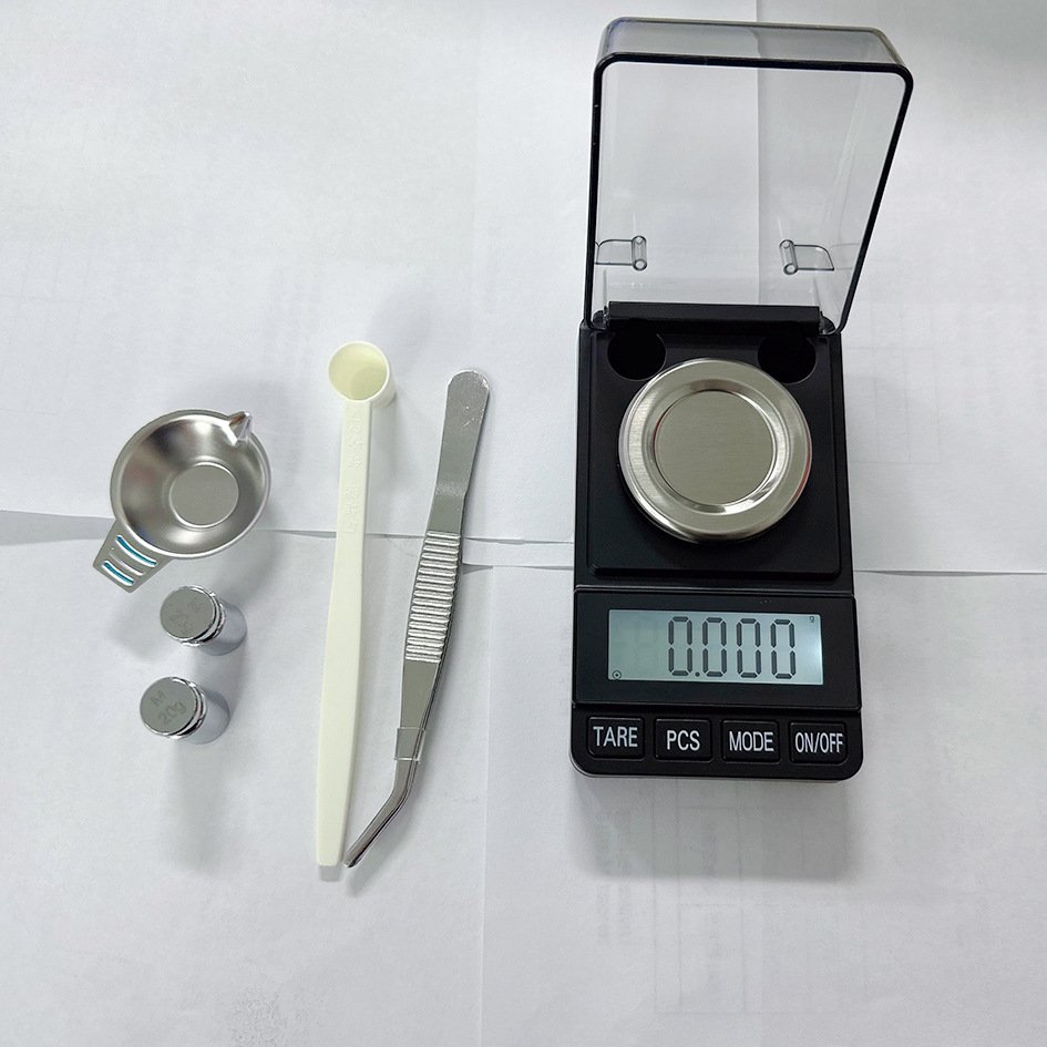 外贸出口新款珠宝秤 高精度0.001克称带砝码天平电子称小型台秤