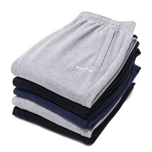 安踏运动裤男裤冬季官方旗舰舒适卫裤加绒裤宽松大码运动长裤子