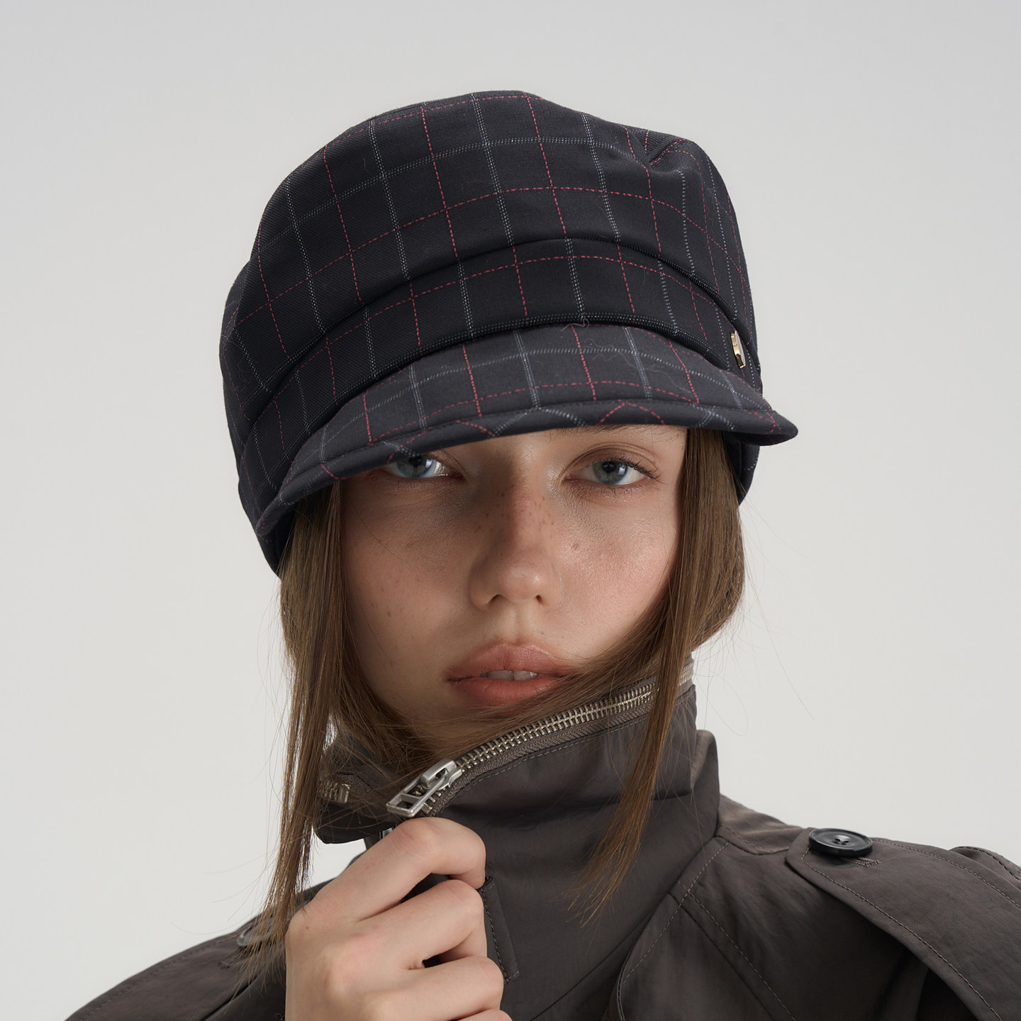 JOJOKUR 25AW新品格纹暗色浪漫蔷薇骑士报童帽甜酷碰撞叙事感单品,服饰配件/皮带/帽子/围巾,帽子,淘宝优惠券,粉丝福利购,淘宝优惠卷