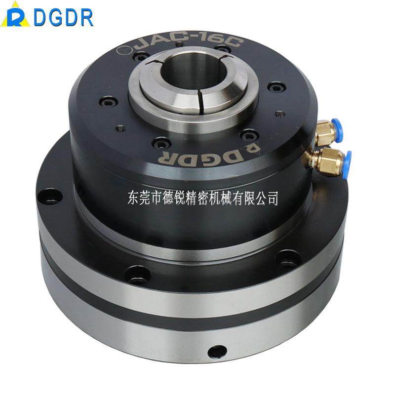 台湾省产jac-16c高精度气动旋转夹头 自动化中空前置式气压卡盘*