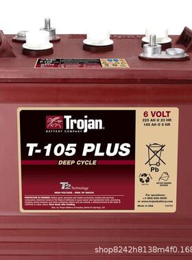 美国邱健Trojan蓄电池T605/105/125/1275/145/875 PLUS观光车