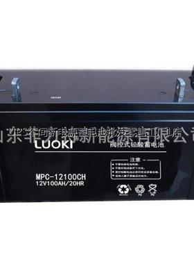 洛奇蓄电池MPC12-100 12V100AH光伏 机房电力设施基站 UPS电源