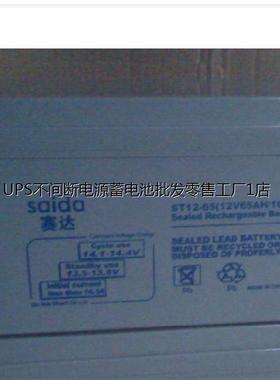 SAIDA赛达蓄电池ST12-65 储能铅酸电瓶 紧急自动呼救系统不间断电