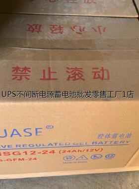 HUASE华申蓄电池HSG12-24 12V24AH UPS电源 EPS 直流屏 医疗 电梯