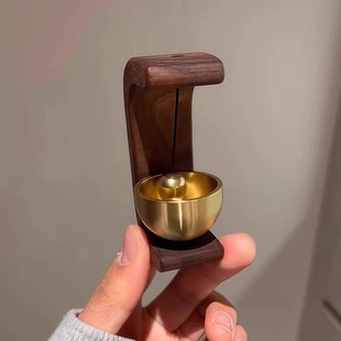 入户进门提醒挂件门铃铛门撞铃挂饰 家用多巴胺门铃木质风铃吸门式