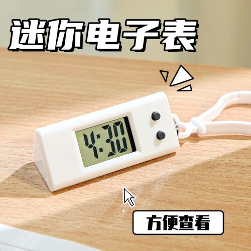 迷你桌面时钟ins风台式电子表可爱小巧学生用电子钟简约装饰摆件