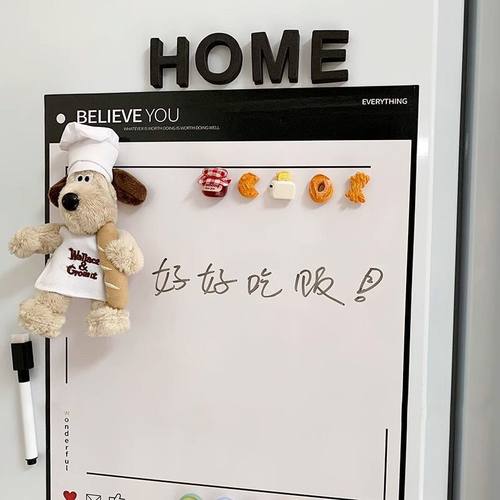 冰箱贴磁吸留言板可擦写磁力贴