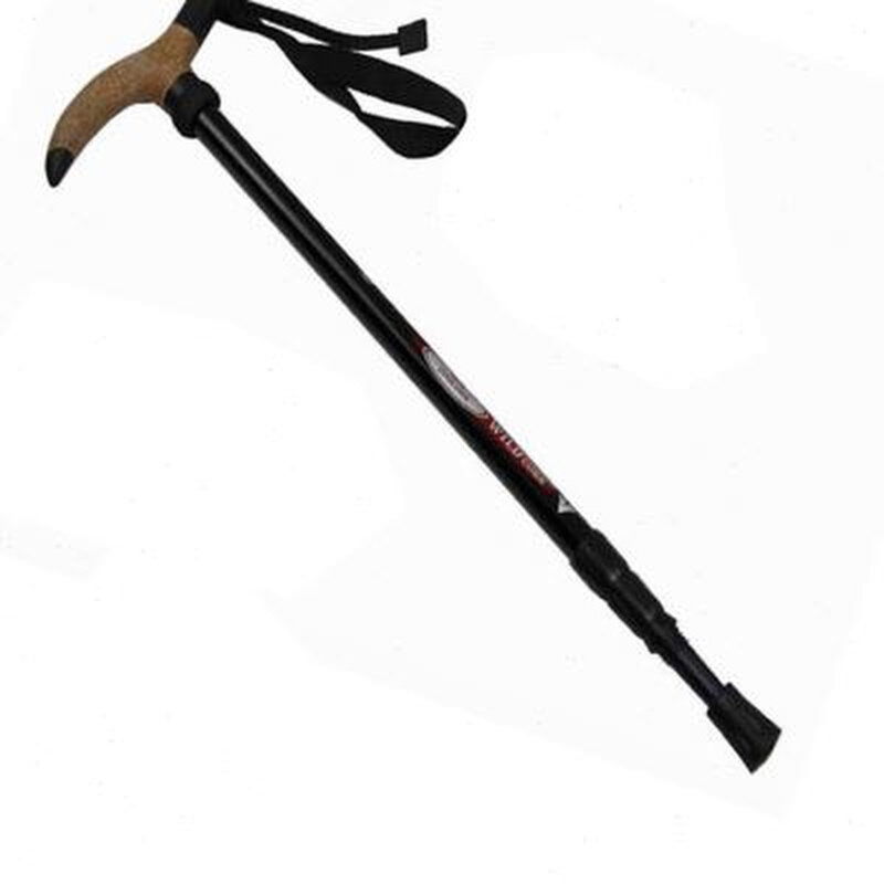 狂野者 户外用品铝合金登山杖野外露营徒步手杖 三节伸缩步行拐杖