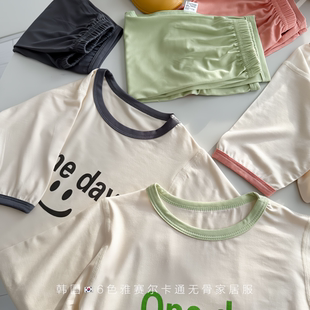 空調服家居服七分袖 無骨套裝 雅賽爾衣夏季 男寶女童爆款 睡 薄款 新款
