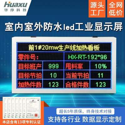 室外室内全彩LED电子显示屏看板户外防水屏支持网口485 modbusRTU