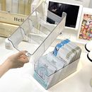 面膜收纳盒亚克力梳妆台透明分格盒桌面化妆品大容量护肤品置物架