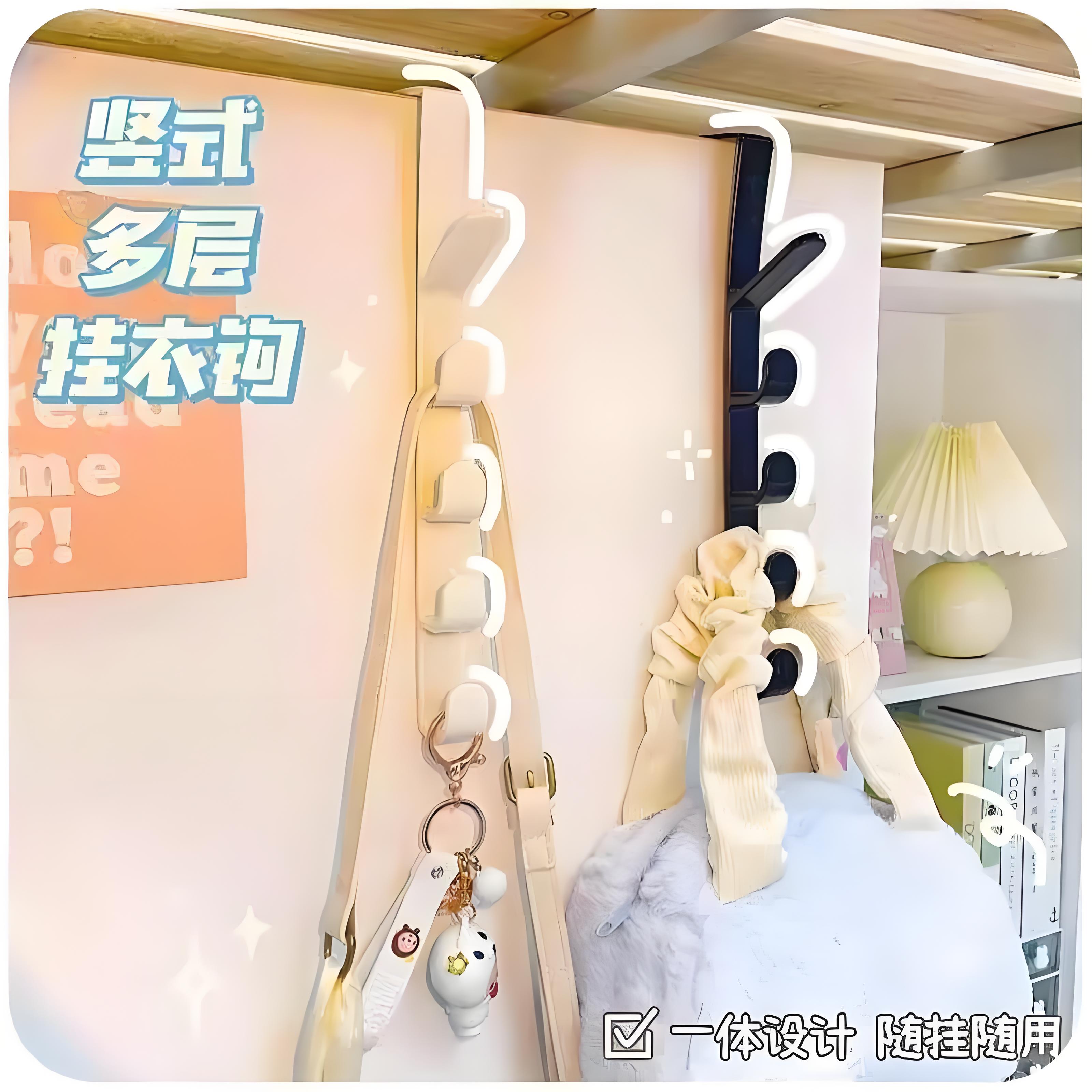 门后长排挂钩包包挂架ins宿舍