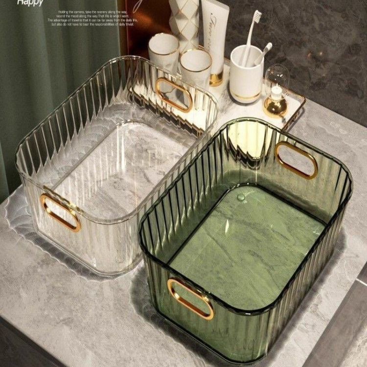 轻奢桌面化妆品收纳盒亚克力梳妆