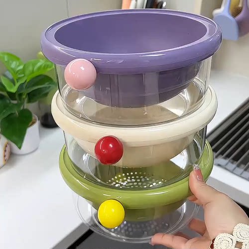 多巴胺沥水篮洗水果洗菜篮双层果盆果盆厨房多功能果篮家用