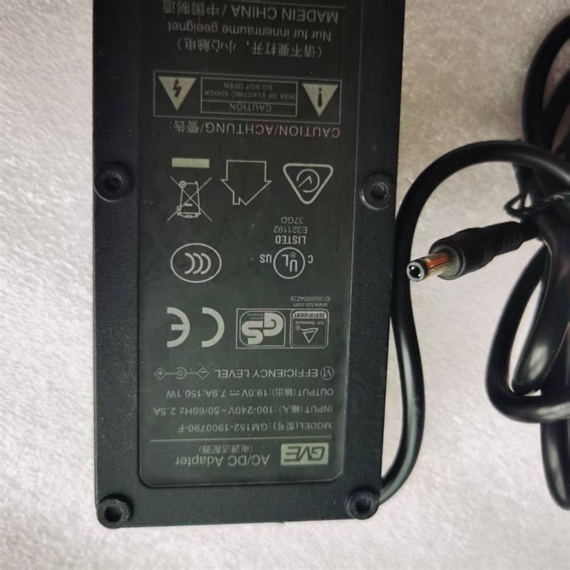 GVE冠宇达GM152-1900790-F电源适配器戴睿笔记本电脑供电器细口