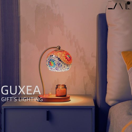 美式复古融蜡无火香薰床头台灯