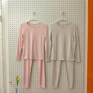 套装 香蜜闺秀25405017新款 女士山羊绒圆领超柔软秋衣秋裤