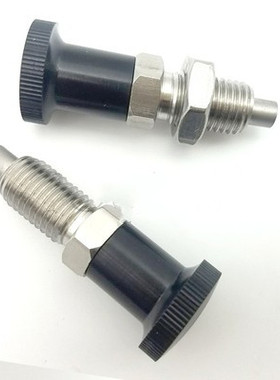 SXYK 10/12/16不锈钢自销细牙旋钮柱塞尼龙头卡销弹簧柱塞ZAM32