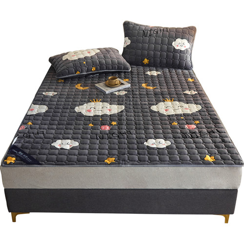 牛奶珊瑚法兰绒床垫褥子软垫家用学生宿舍单人垫被冬季加厚铺床垫