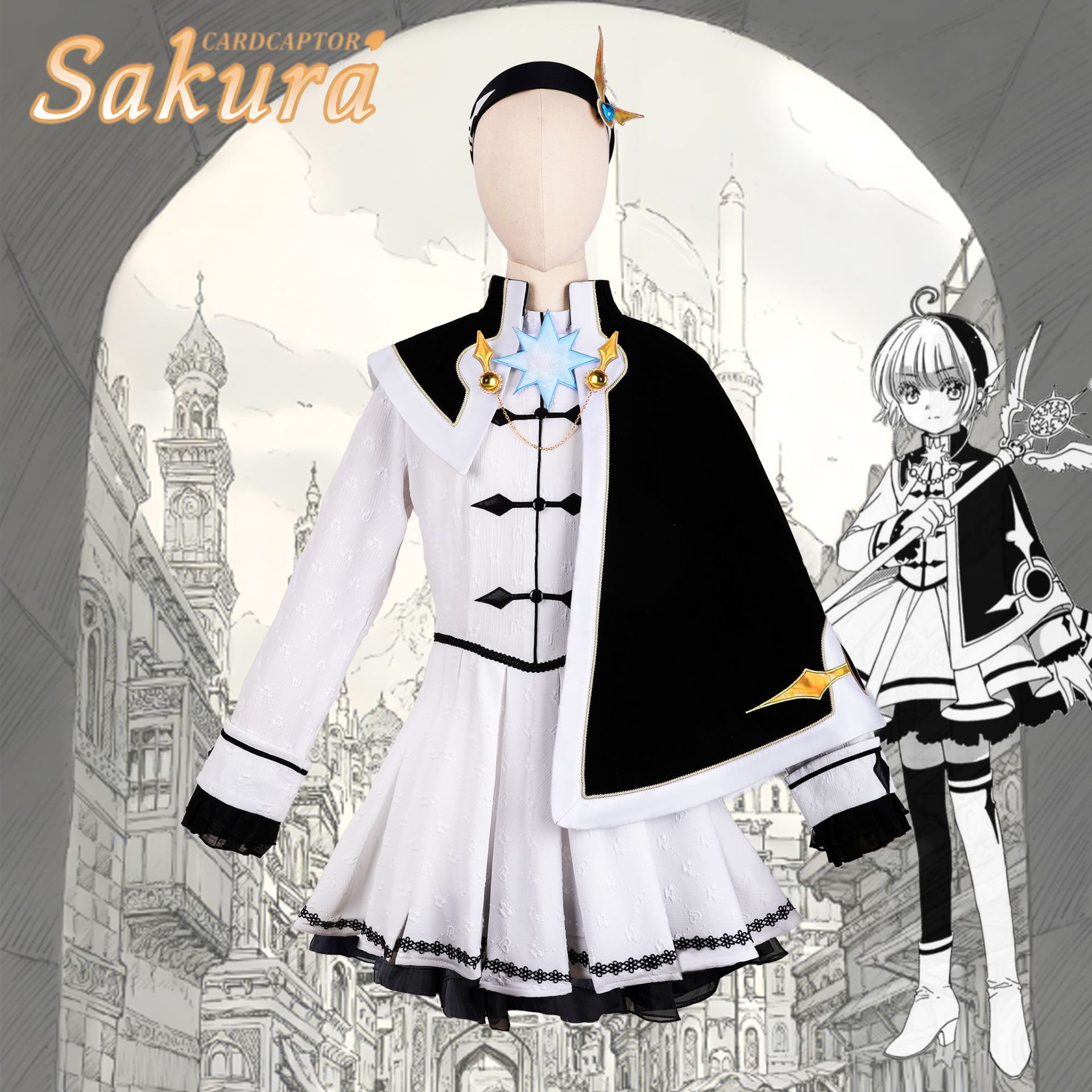 魔卡少女樱服百变小樱李小狼play木之本樱男女款服装