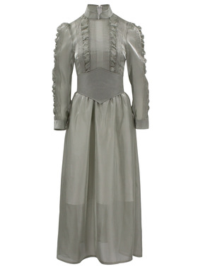 阴间大法师2cos 甲壳虫汁2万圣节服装灰色礼裙 舞台表演服饰现货