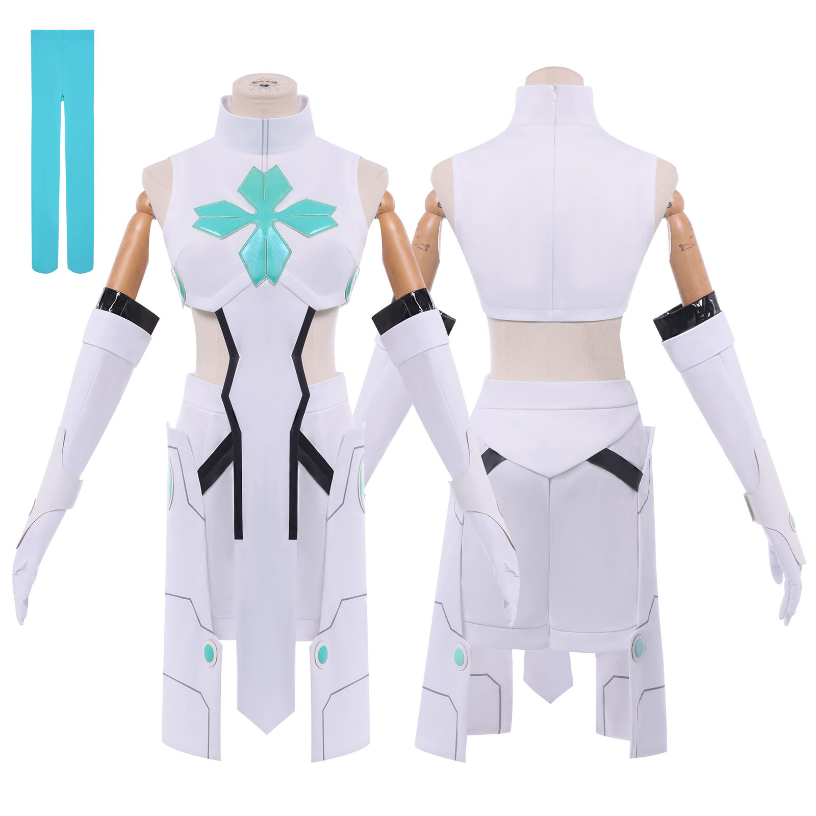 新款凸变英雄Xcos服幸运青Xcosplay服装白色西服二次元动漫服装