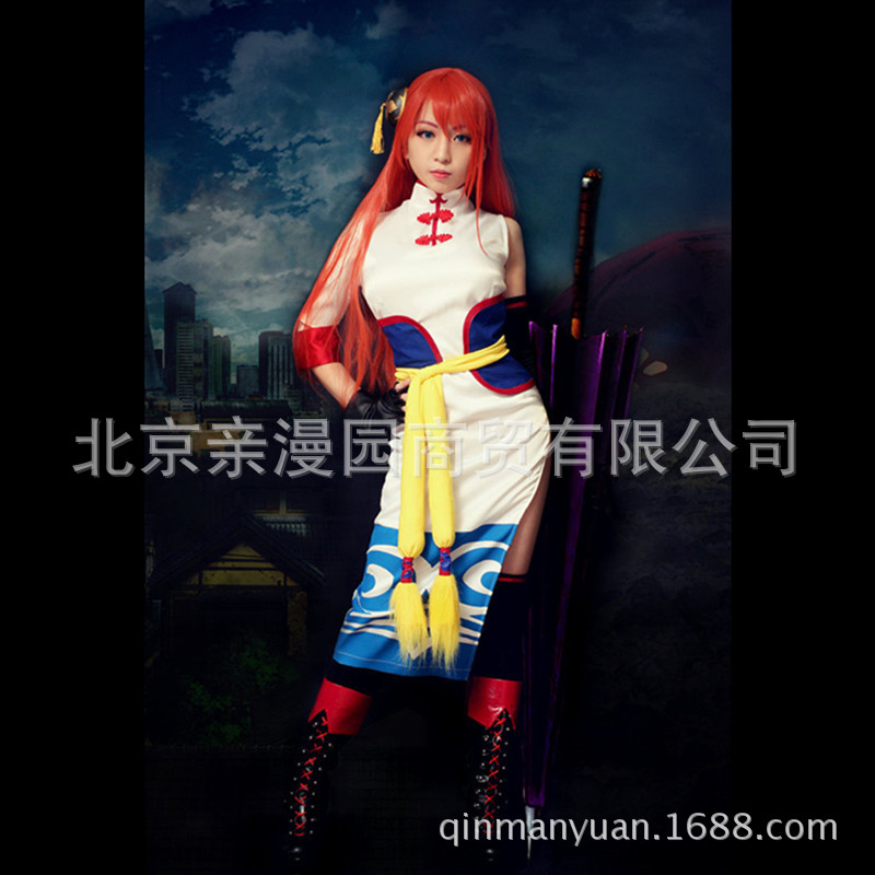 动漫银魂完结篇神乐c服旗袍漫展年会出cosplay服装cos服