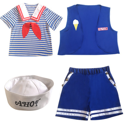 怪奇物语3StrangerThings冰淇淋店员海cosplay服饰