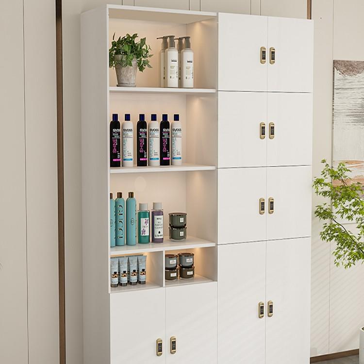 多功能毛巾柜理发店产品柜美容院展示柜健身房储物柜瑜伽馆更衣柜