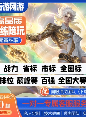 【5分钟上号】高品质线下工作室王者荣耀排位巅峰代练陪玩小国标