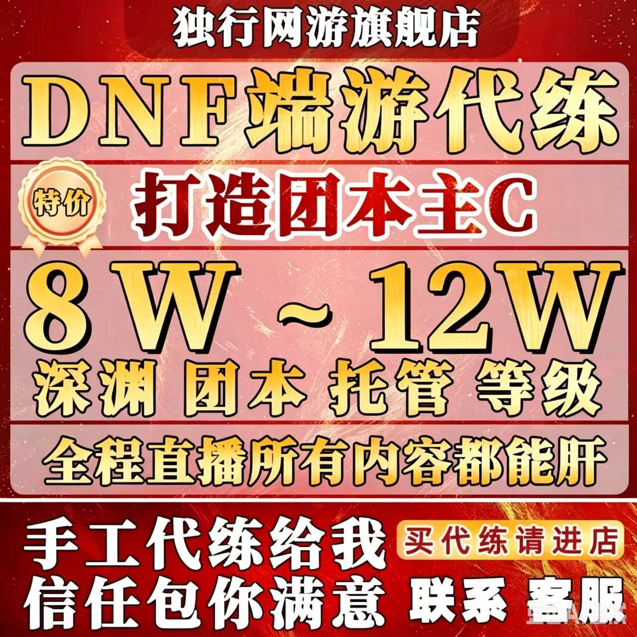 dnf代练地下城与勇士端游代练升级团本托管养号回归名望打造主C