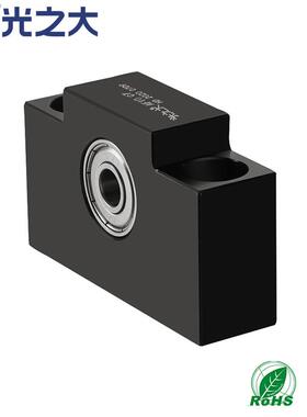 滚珠丝杆固定端轴承座支撑端丝杠精密支撑座AF黑色精密滚筒轴承座