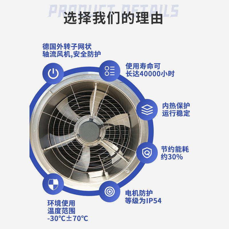 冷库冷风机内机不锈钢冷却间 冷藏大型制冷设备蒸发器一体机组