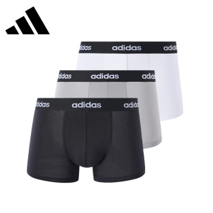 跑步运动健身打底短裤 平角内裤 头 阿迪达斯透气棉质男士 Adidas