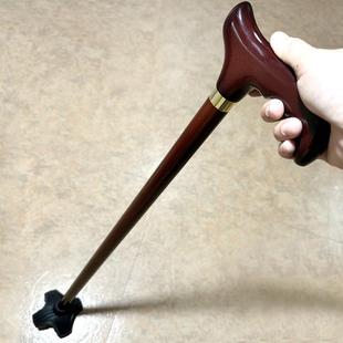 老人拐杖防滑轻便扶手棍坚硬木制四脚老年人通用捌杖拐棍实木手杖