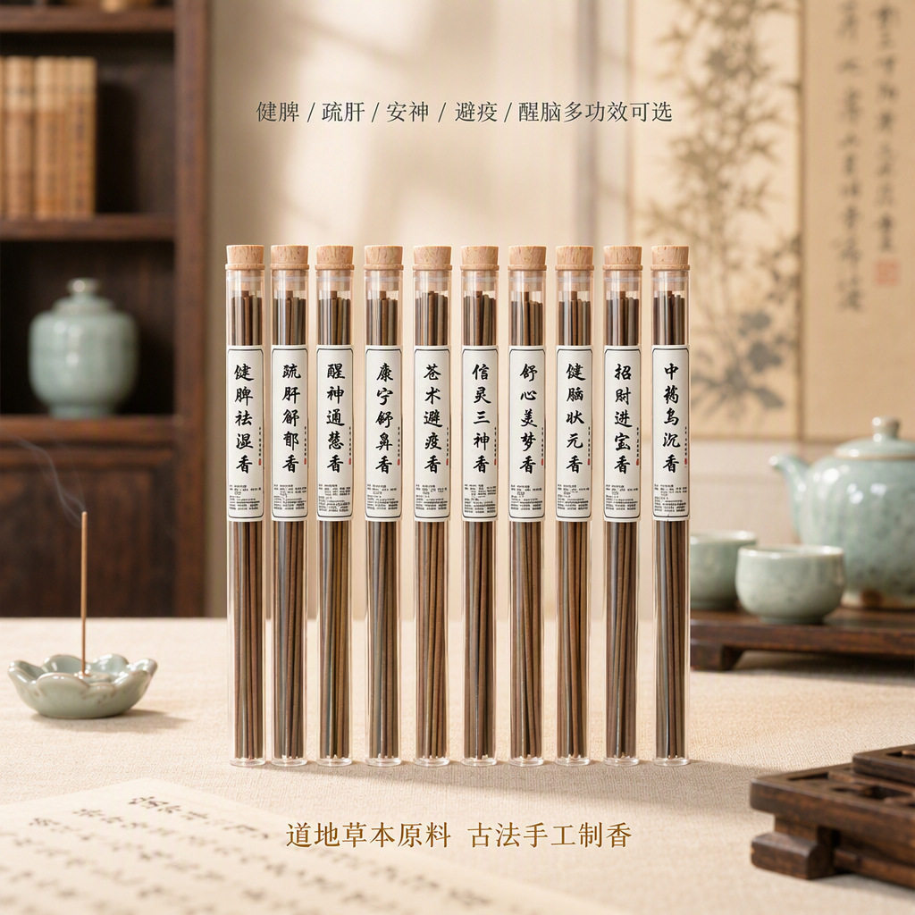 天然助眠安神醒脑古法手工线香