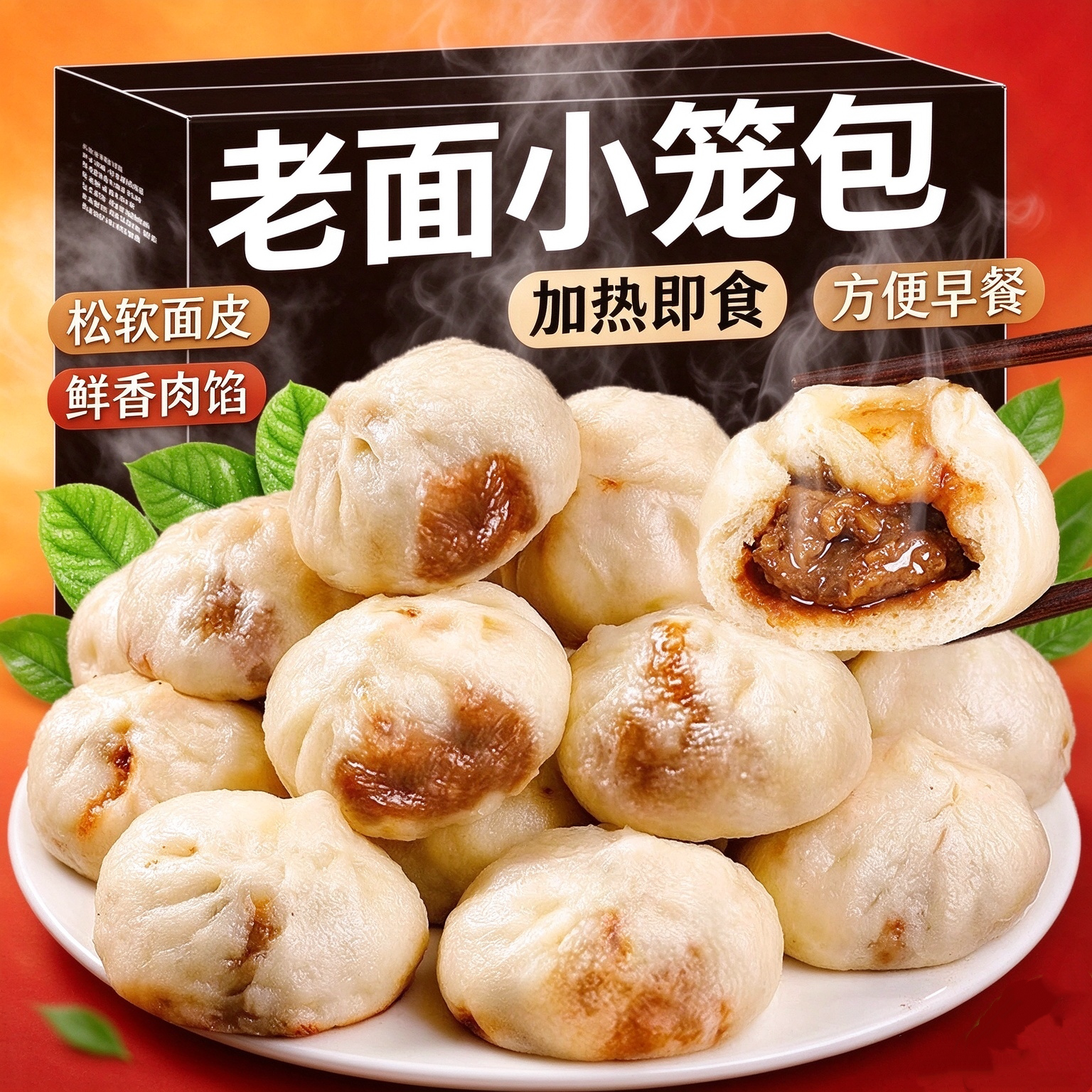 鲜肉小笼包杭州风味400g