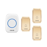 chuông báo không dây Thông minh điều khiển từ xa không dây đường dài chuông cửa điện tử chống nước không dây tại nhà chuông cửa ba trong một máy nhắn tin người già chuông báo khách ata chuông cửa kawasan