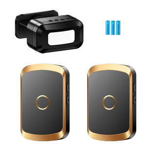 一拖二感应门铃家用无线 线店铺便利店进门迎宾器叮咚欢迎光临智