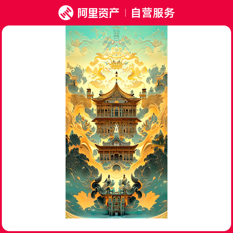 YIJIE【四季-白藏】限量版画 客厅书房梦幻风景装饰画带装裱