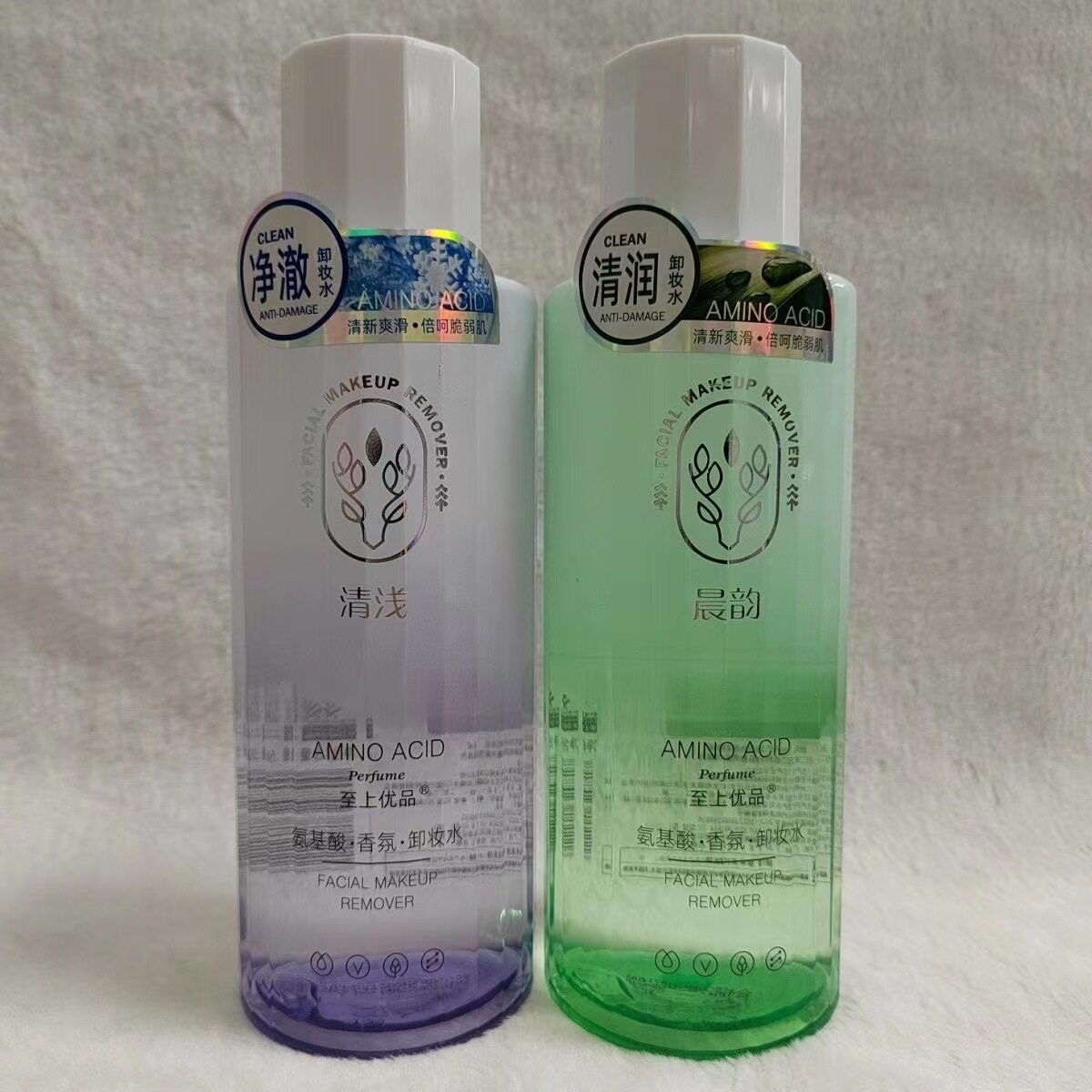新款 氨基酸清浅香氛水深层清洁卸妆补水保湿不易脱妆3年基础包装