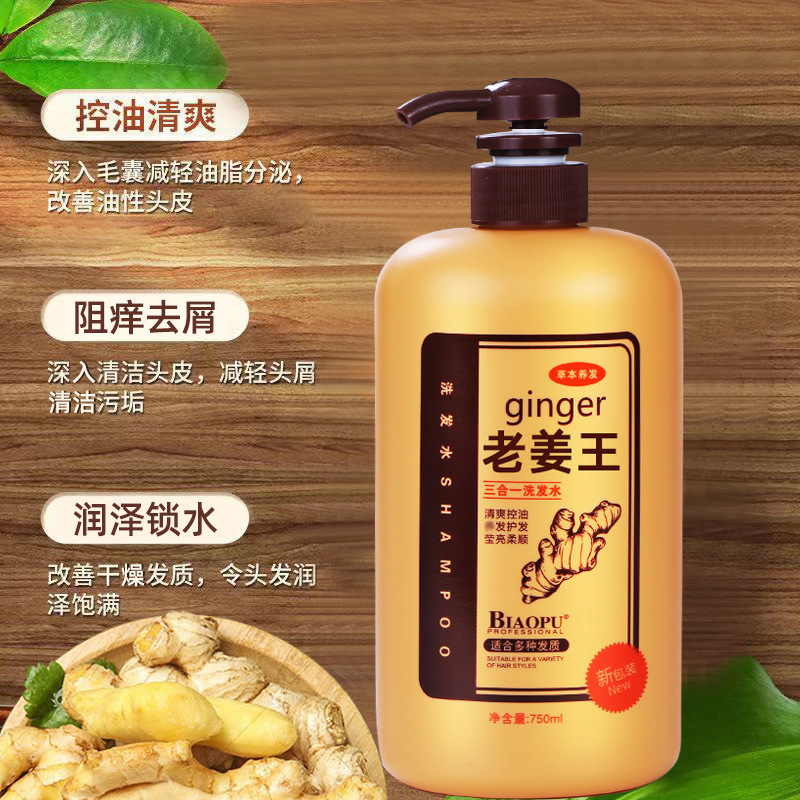 新款 滋养洗发液柔顺洗发露生姜护发素洗发水洗护套装/礼盒