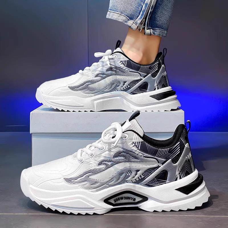 正货男鞋2025新款春秋青少年运动鞋男款跑步休闲男士百搭透气老爹
