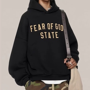 小众潮牌男士 ESSENTIALS复线秋冬美式 休闲加绒连帽卫衣 FSYZ FOG