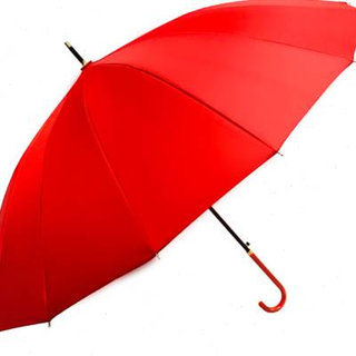 速发结婚新郎黑伞婚庆大红色雨伞简约大气长柄伞中式复古全自动红