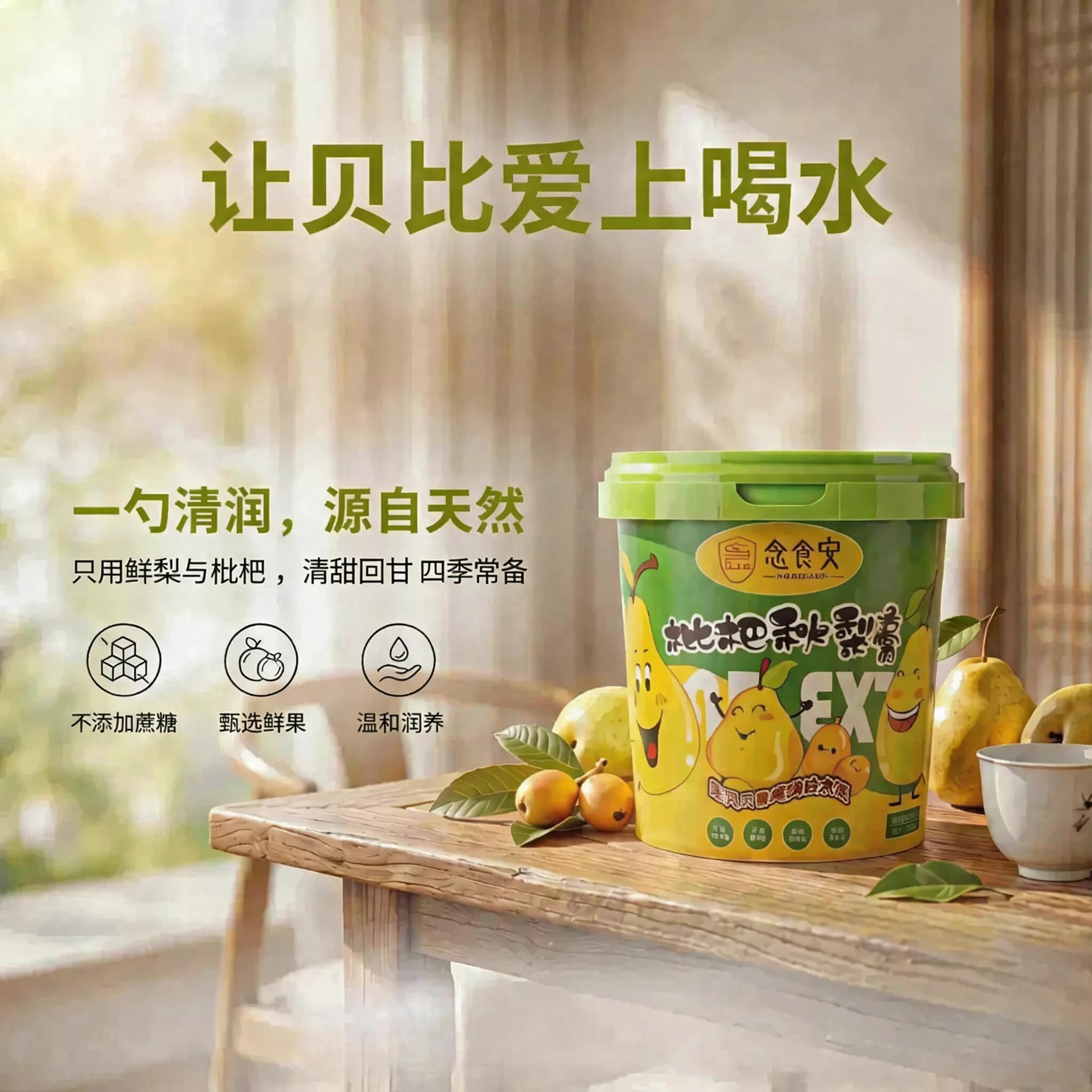 念食安枇杷秋梨膏儿童喝水清润图片