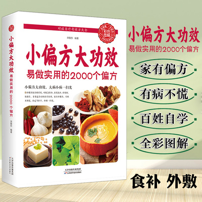 小偏方大功效易做实用的2000个偏方食补外敷内科妇科儿科中医基础理论中医调理自学饮食术伤寒杂病论养生书籍大全看病不去医院