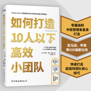 为新晋和中层管理者量身打造 提升小团队合作意识 小团队管理实用手册 保证 如何打造10人以下高效小团队 正品 发挥小团队优势